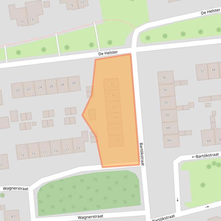 Kaart van postcodegebied 6661AS.