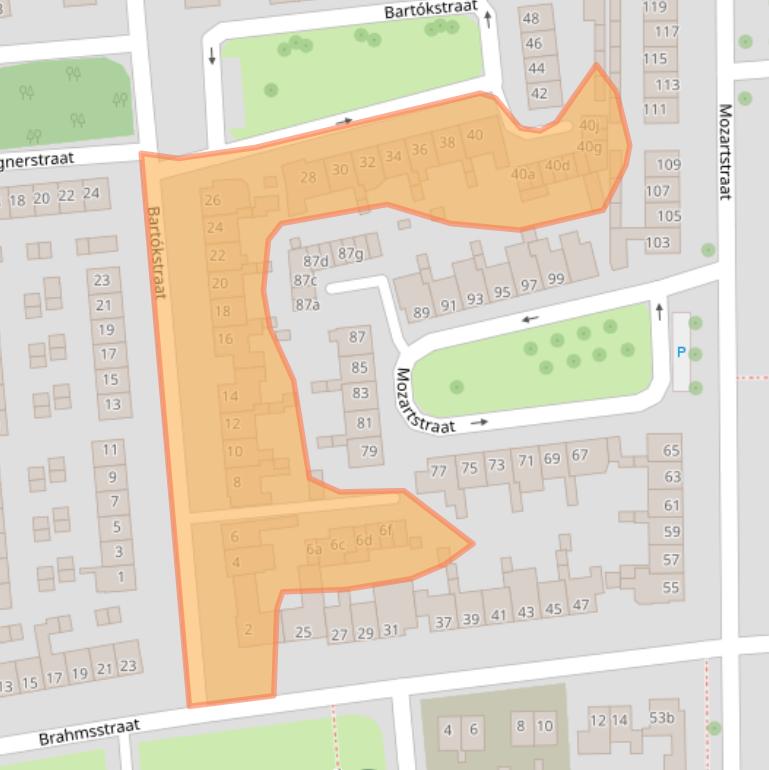 Kaart van postcodegebied 6661AT.