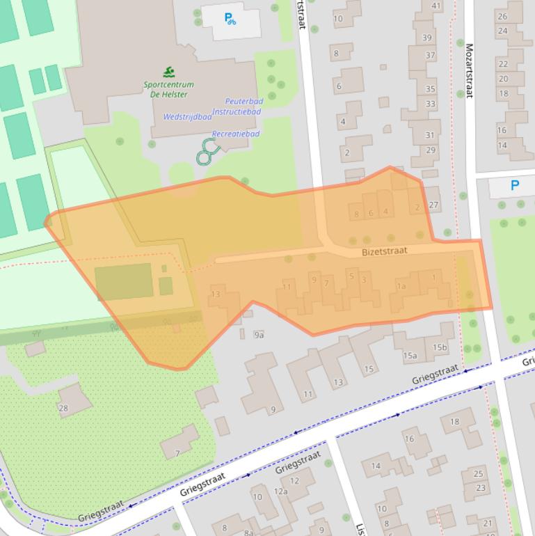 Kaart van postcodegebied 6661AX.
