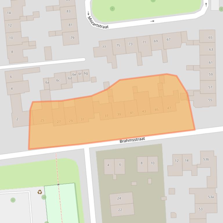 Kaart van postcodegebied 6661BC.