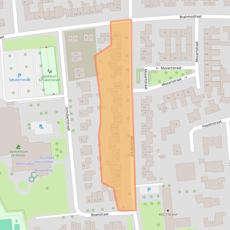 Kaart van postcodegebied 6661BH.