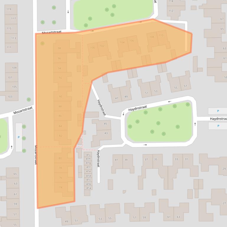 Kaart van postcodegebied 6661BN.