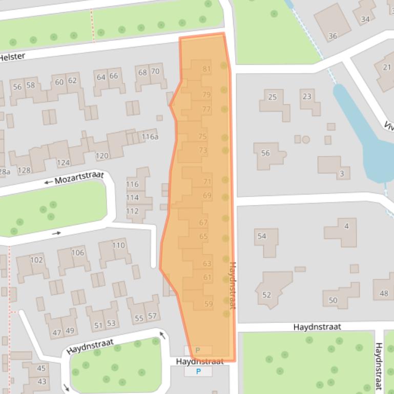 Kaart van postcodegebied 6661BT.