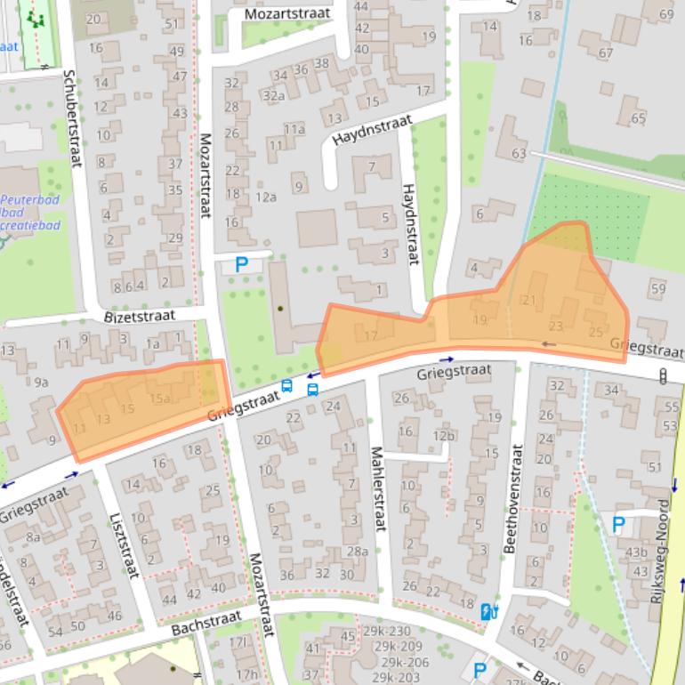 Kaart van postcodegebied 6661CB.