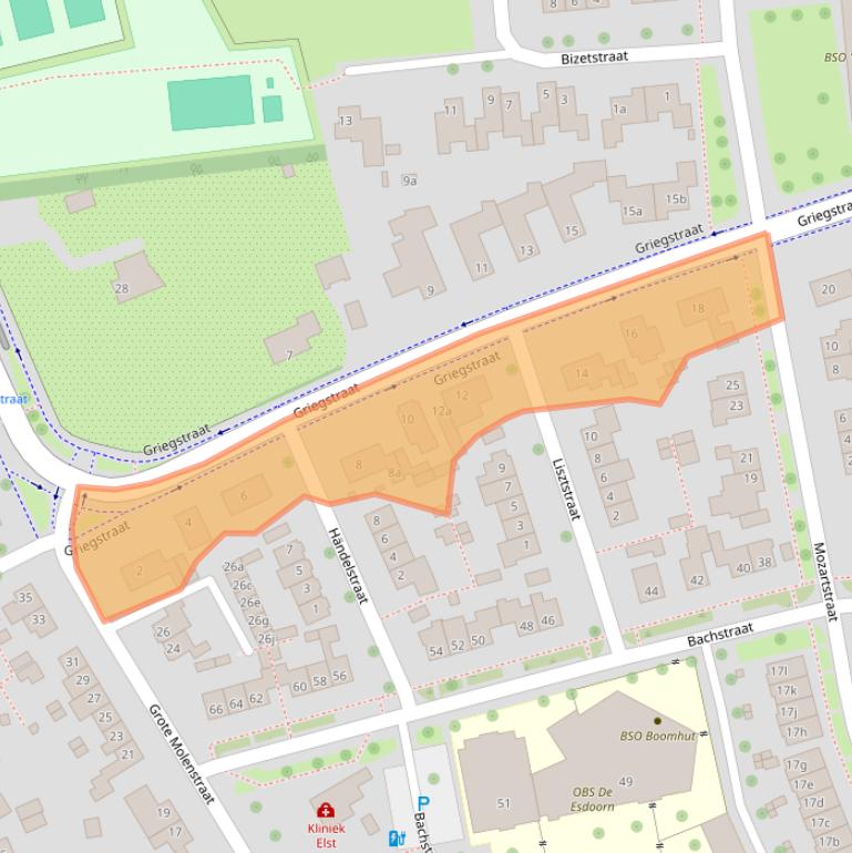 Kaart van postcodegebied 6661CD.