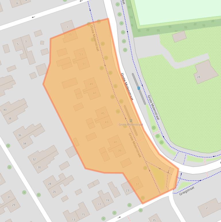 Kaart van postcodegebied 6661DD.