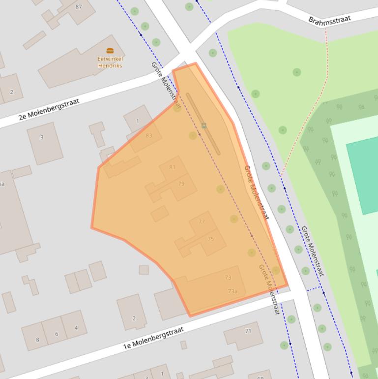 Kaart van postcodegebied 6661DG.