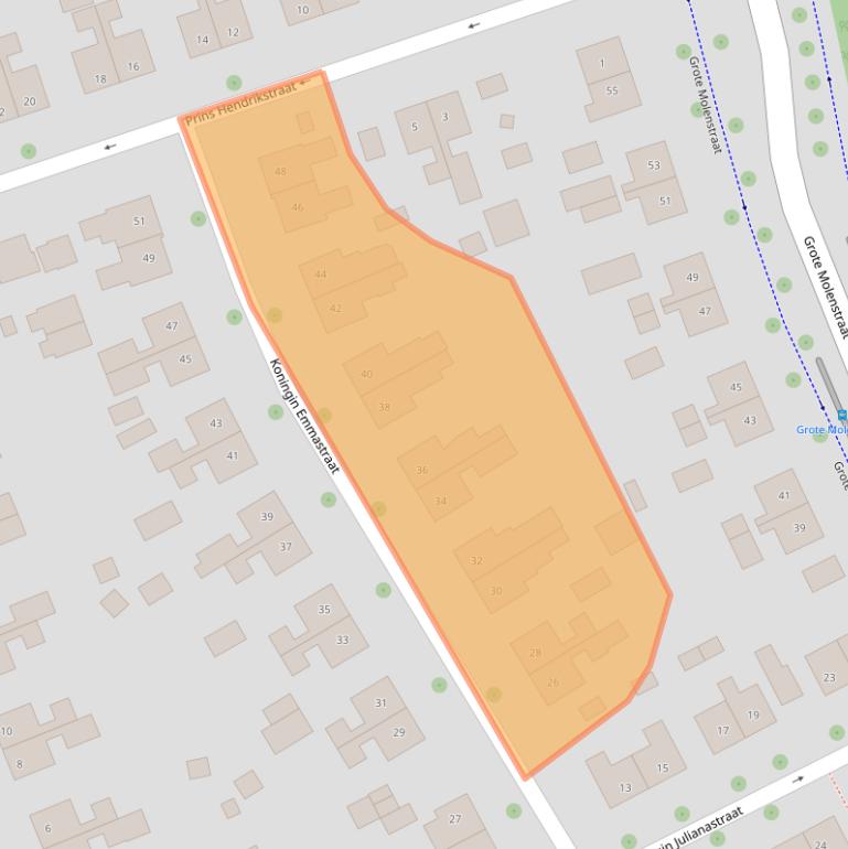 Kaart van postcodegebied 6661DP.