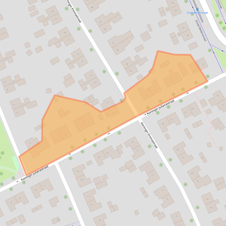 Kaart van postcodegebied 6661DR.