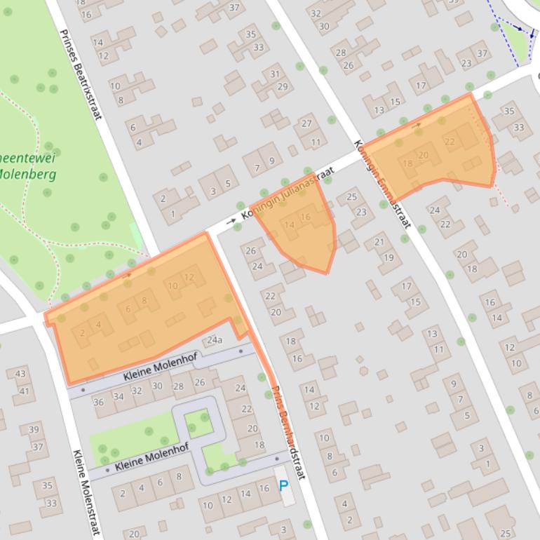 Kaart van postcodegebied 6661DS.