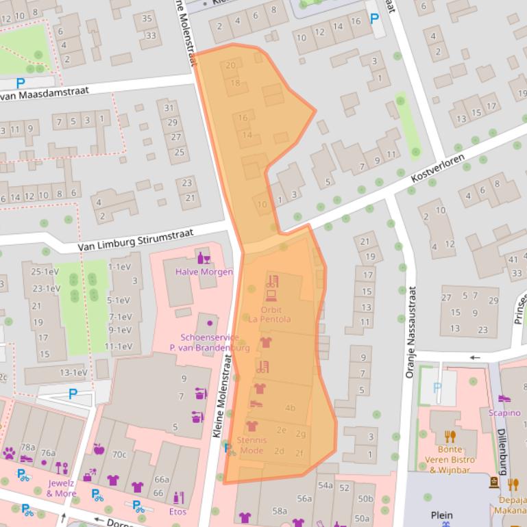 Kaart van postcodegebied 6661ED.