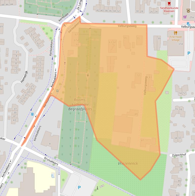 Kaart van postcodegebied 6661ES.
