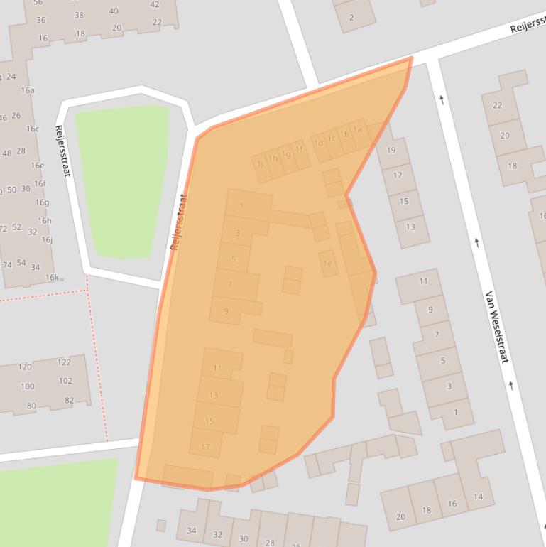 Kaart van postcodegebied 6661GP.