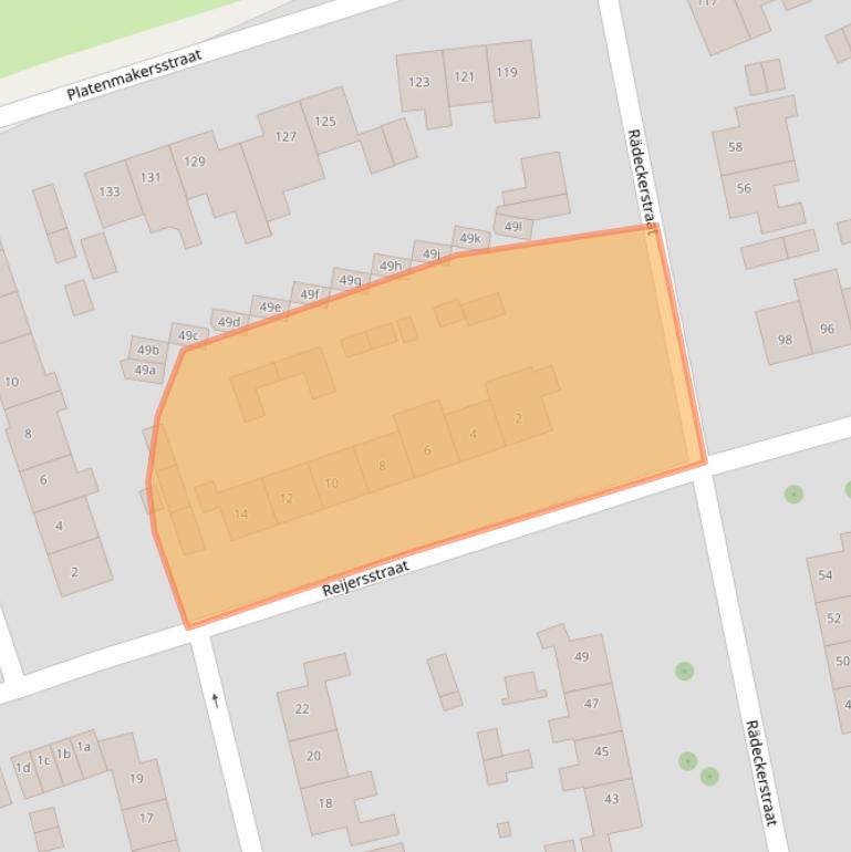 Kaart van postcodegebied 6661GS.