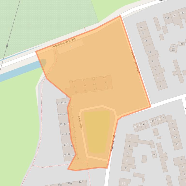 Kaart van postcodegebied 6661GT.