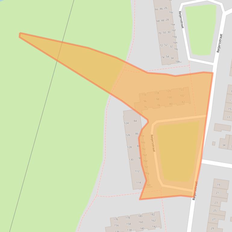 Kaart van postcodegebied 6661GW.