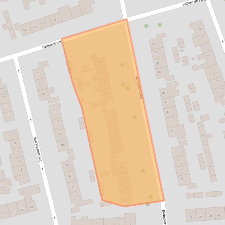 Kaart van postcodegebied 6661HD.