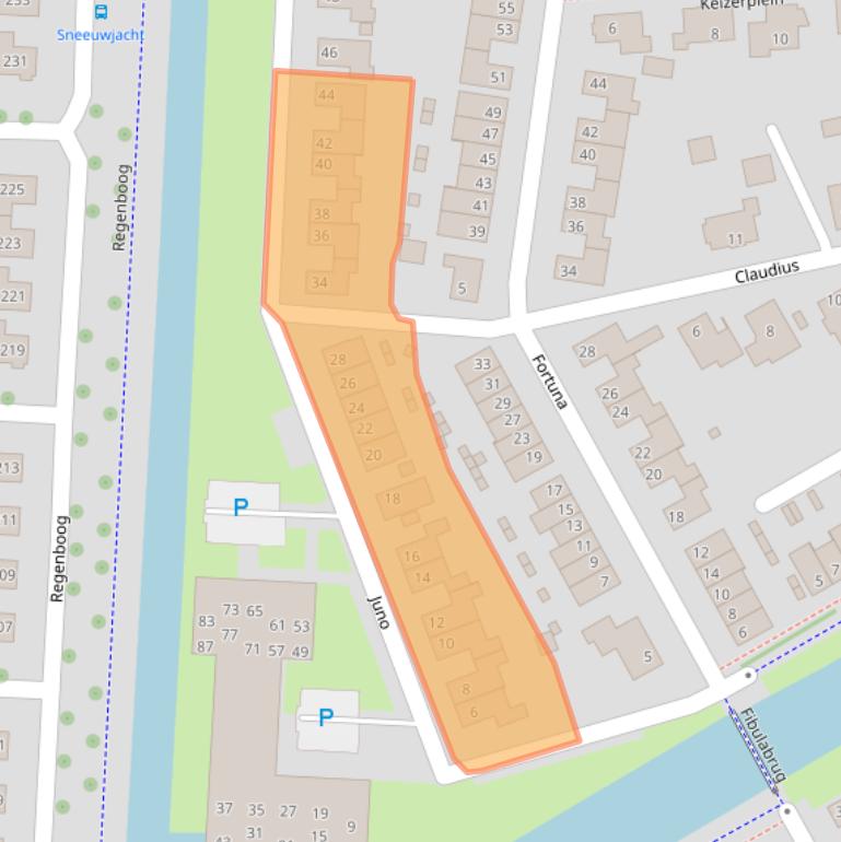 Kaart van postcodegebied 6661JC.