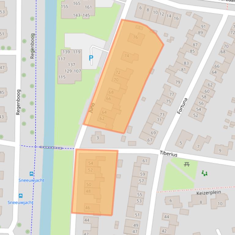 Kaart van postcodegebied 6661JD.