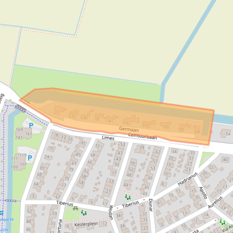 Kaart van postcodegebied 6661JN.