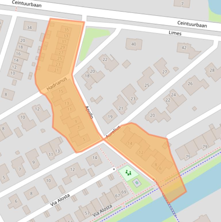 Kaart van postcodegebied 6661JW.