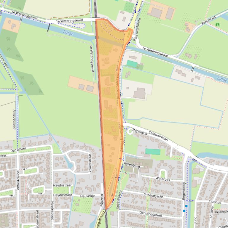 Kaart van postcodegebied 6661KD.