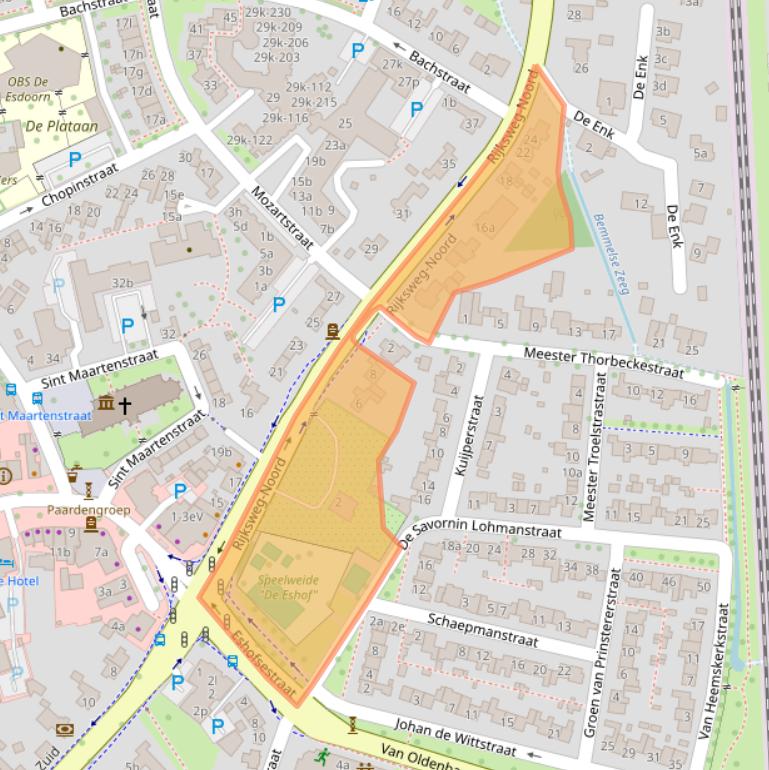 Kaart van postcodegebied 6661KG.