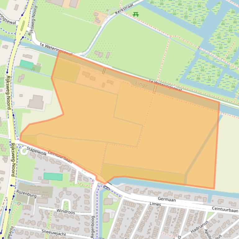 Kaart van postcodegebied 6661KL.