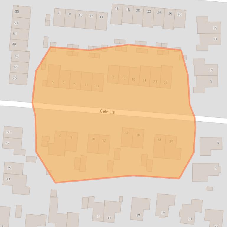 Kaart van postcodegebied 6661LG.