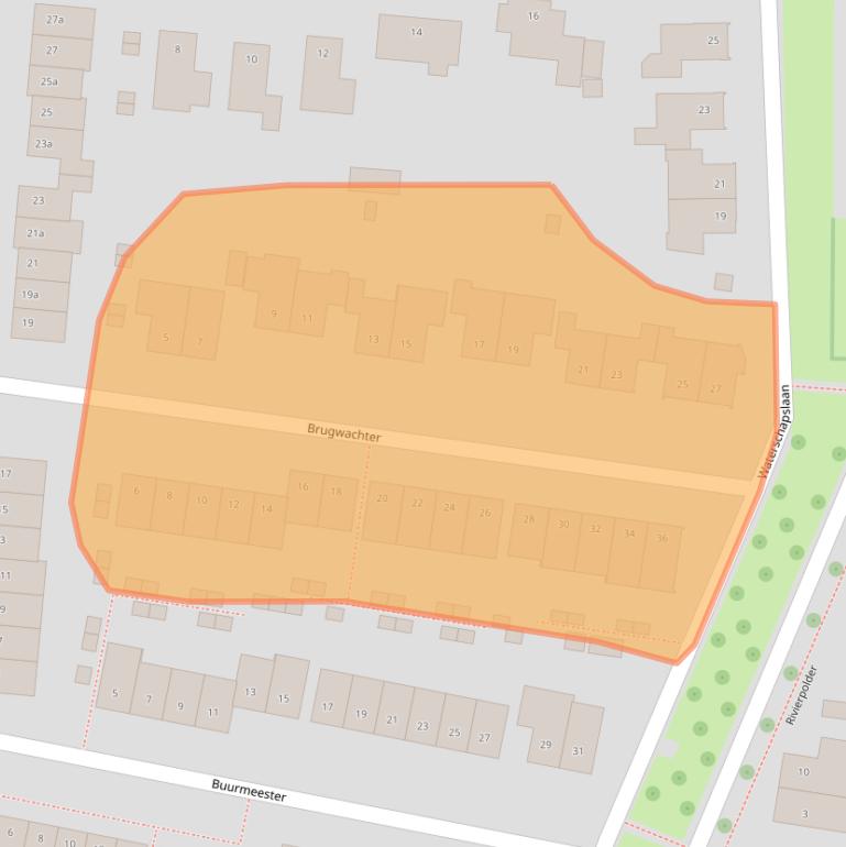 Kaart van postcodegebied 6661MC.