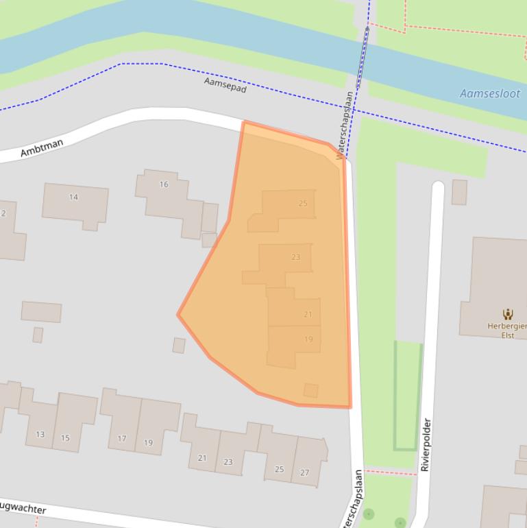 Kaart van postcodegebied 6661ME.