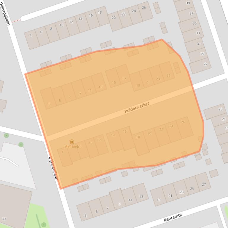 Kaart van postcodegebied 6661MP.