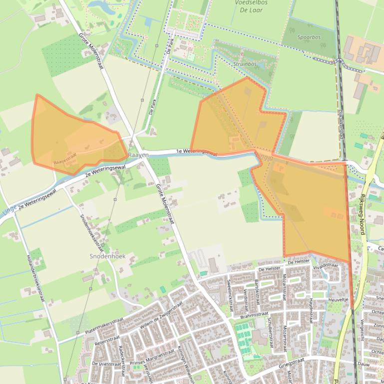 Kaart van postcodegebied 6661NB.