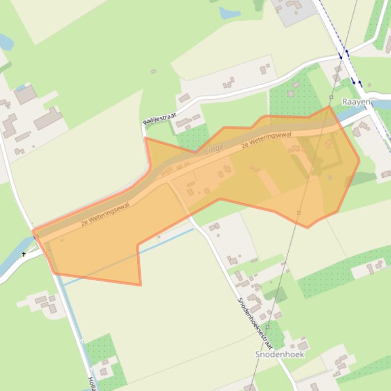 Kaart van postcodegebied 6661NC.