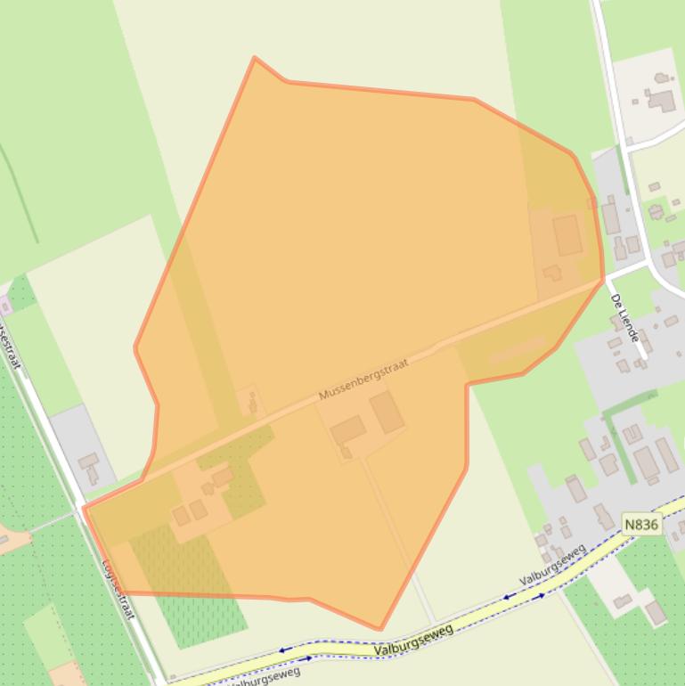 Kaart van postcodegebied 6661NN.