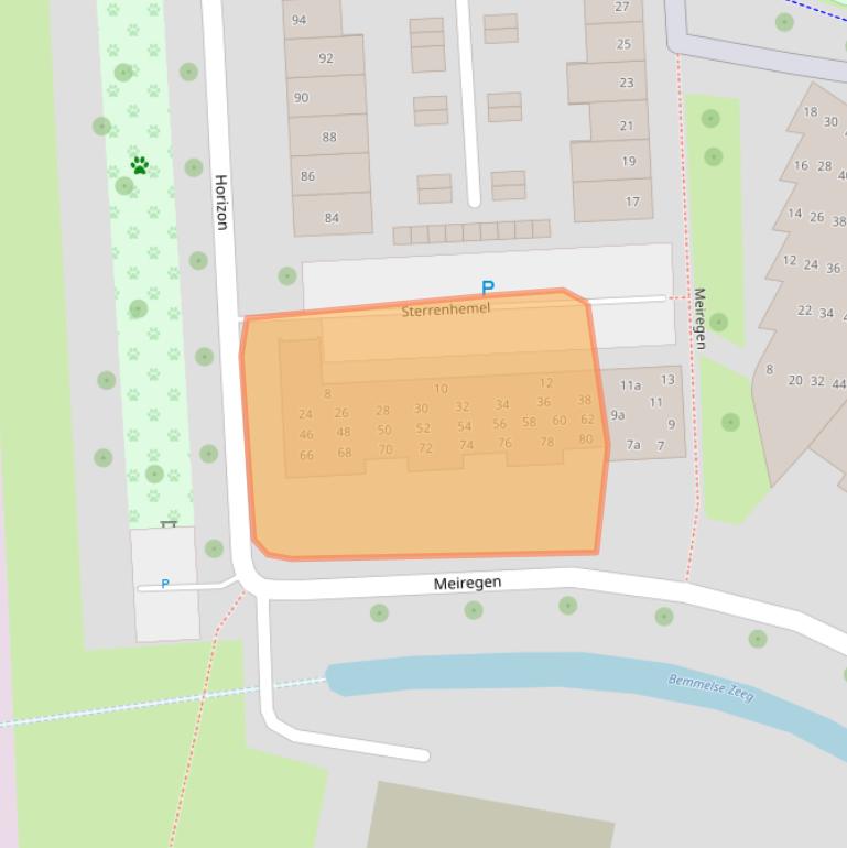 Kaart van postcodegebied 6661PA.