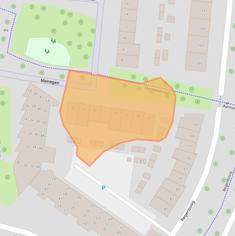 Kaart van postcodegebied 6661PG.