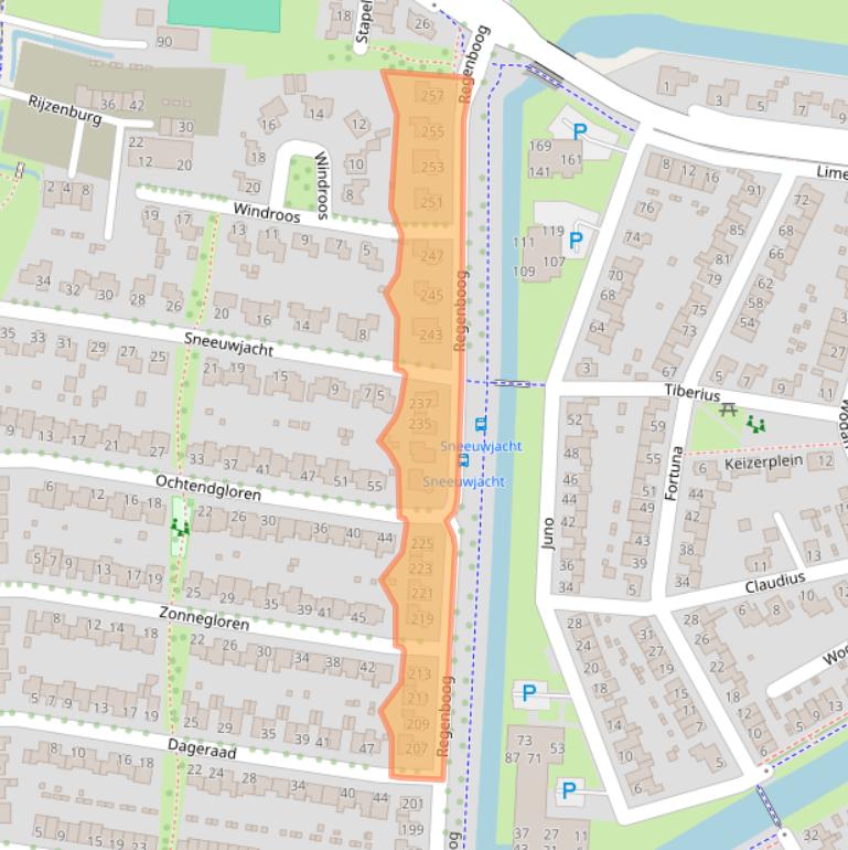 Kaart van postcodegebied 6661PP.