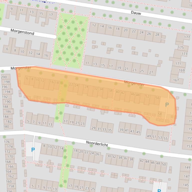 Kaart van postcodegebied 6661PX.