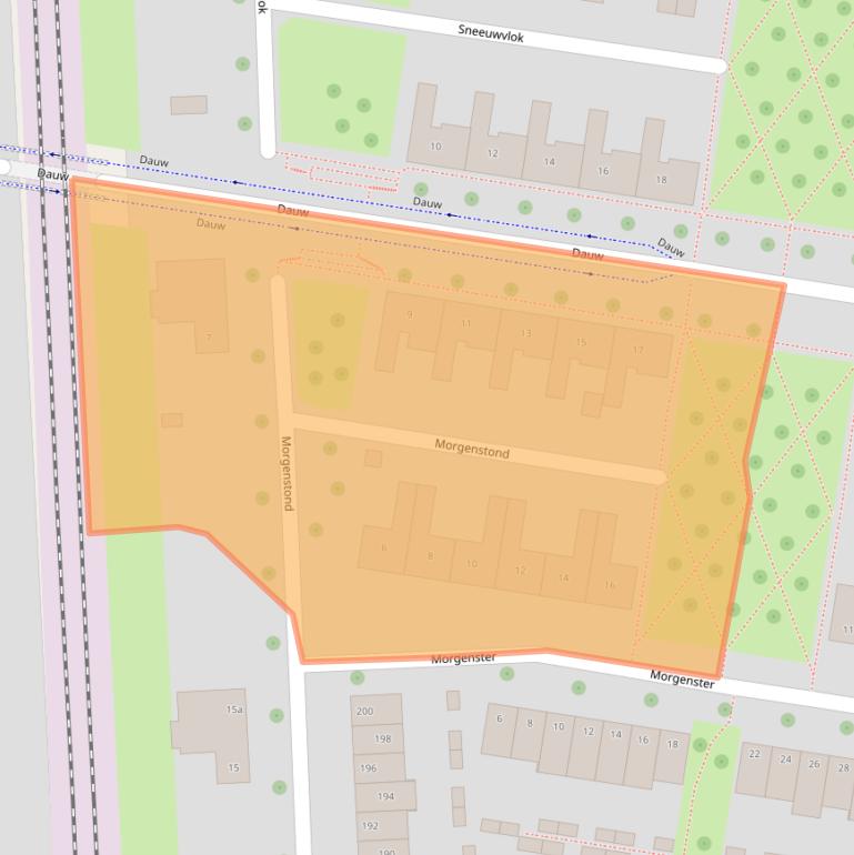 Kaart van postcodegebied 6661PZ.