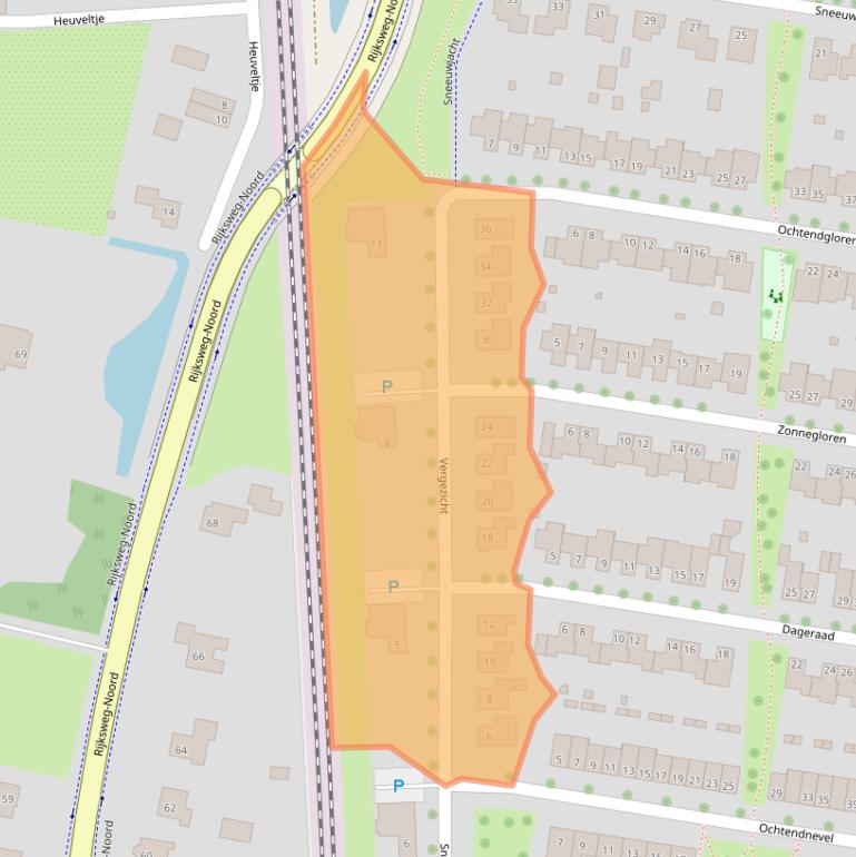 Kaart van postcodegebied 6661RE.