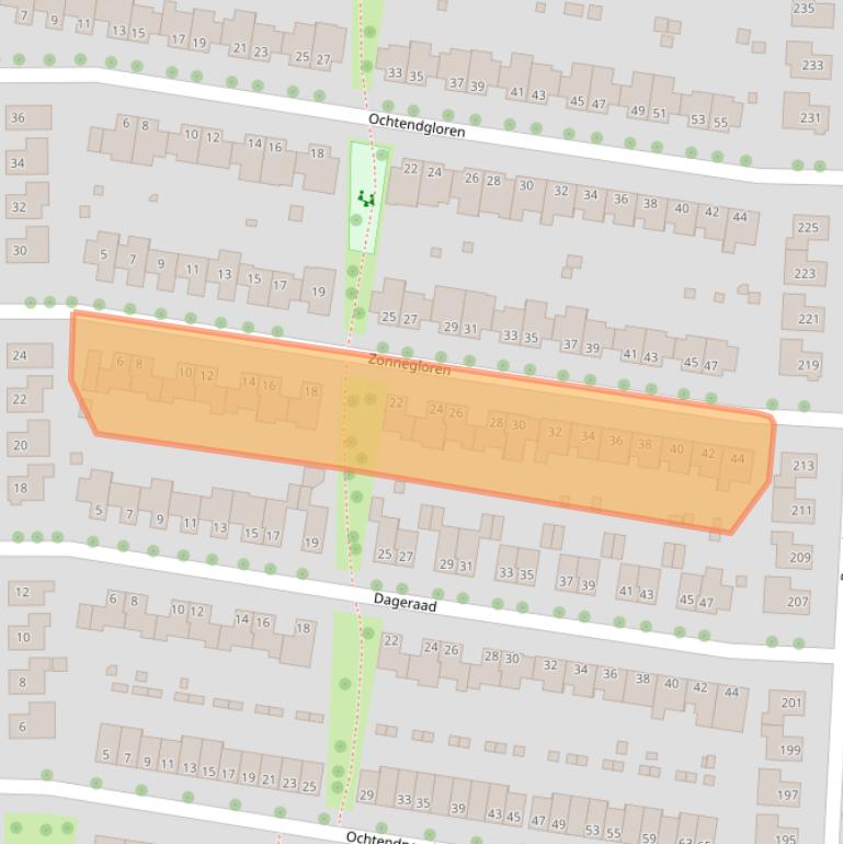 Kaart van postcodegebied 6661RK.