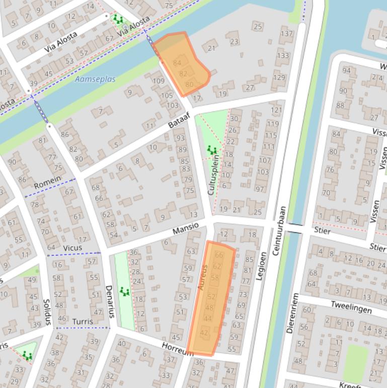 Kaart van postcodegebied 6661SJ.