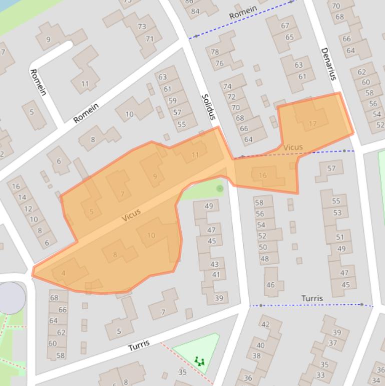 Kaart van postcodegebied 6661TH.