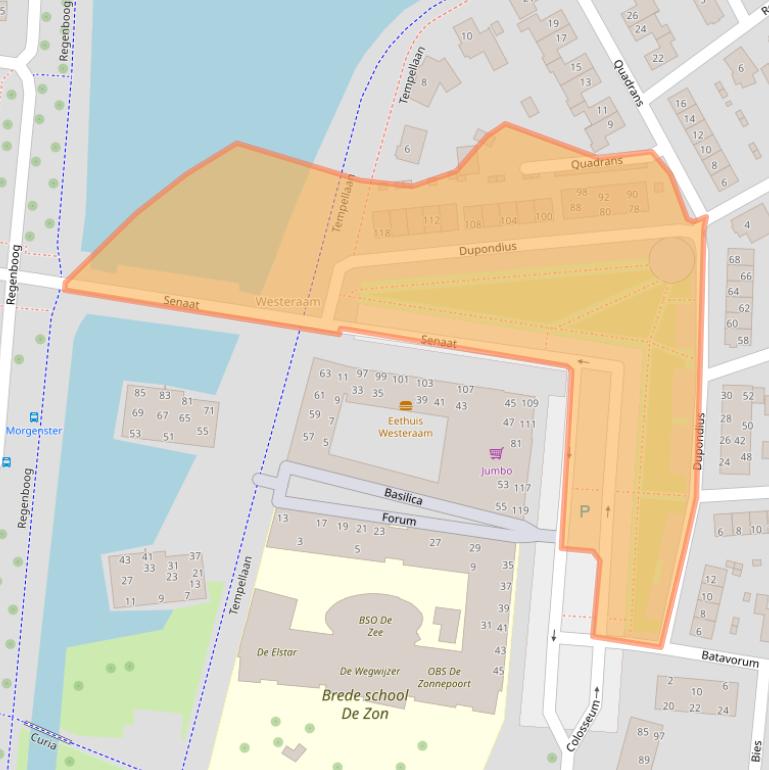 Kaart van postcodegebied 6661TN.