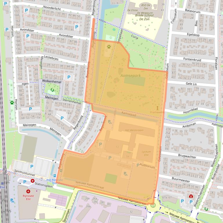 Kaart van postcodegebied 6661TZ.