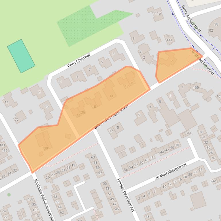 Kaart van postcodegebied 6661VH.