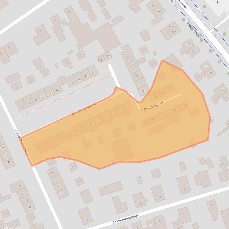 Kaart van postcodegebied 6661VJ.