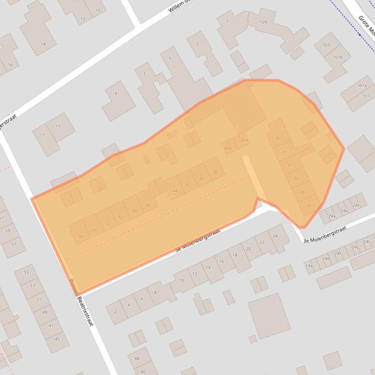 Kaart van postcodegebied 6661VK.