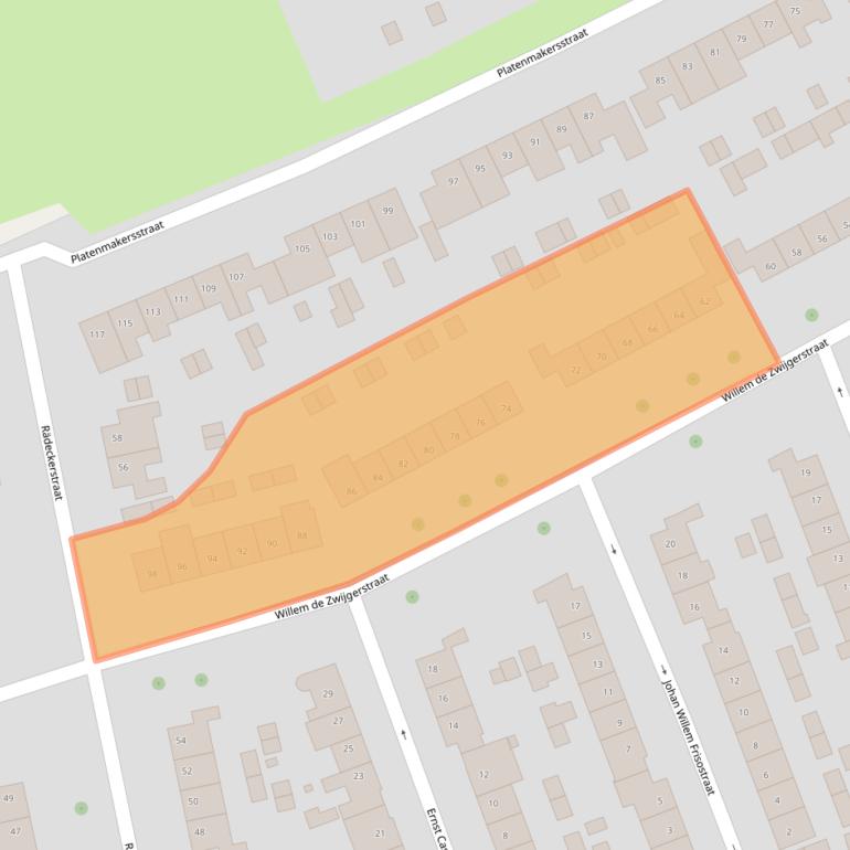 Kaart van postcodegebied 6661WE.